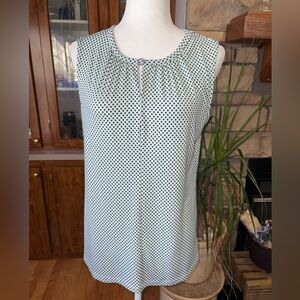Liz Claiborne Career size medium sleeveless sage green business top EUC